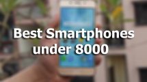 Best Smartphones Under 8000 in India